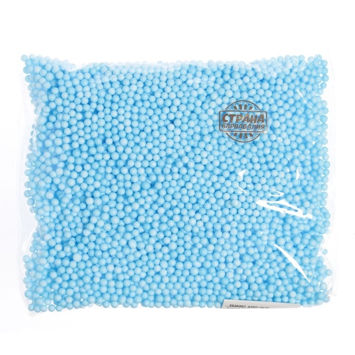 Наполнитель для шаров и слаймов &laquo;Пенопласт&raquo;, 20 г, цвет голубой