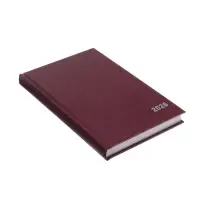 Ежедневник датир 2026г А5 168л б/вин, Бордо Ежедневник датир 2026г А5 168л б/вин, Бордо