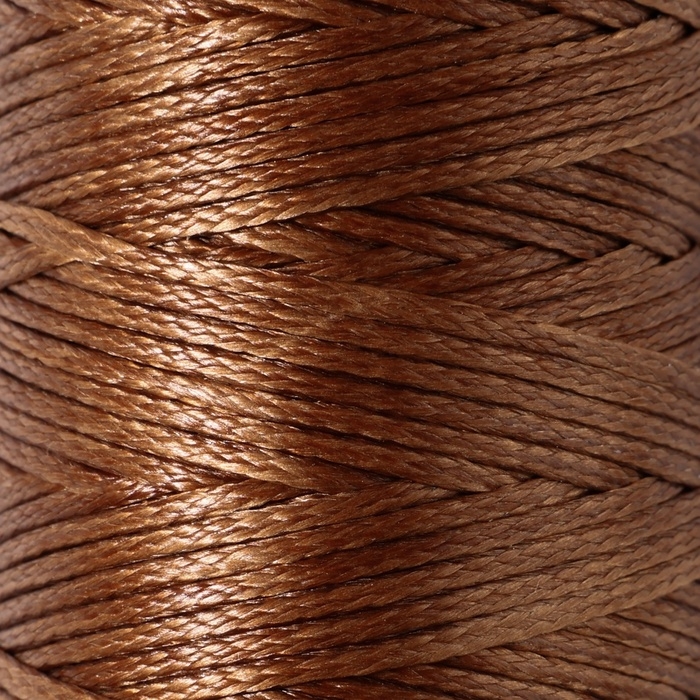 Нитки вощёные, плоские, 210D/16, 1 мм, 50 ± 2 м, цвет светло-коричневый Нитки вощёные, плоские, 210D/16, 1 мм, 50 ± 2 м, цвет светло-коричневый