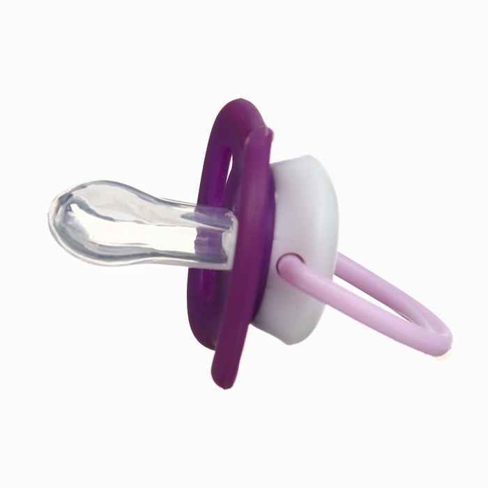 Соска - пустышка анатомическая «Пингвинчик», +6 мес., цвет фиолетовый Соска - пустышка анатомическая «Пингвинчик», +6 мес., цвет фиолетовый