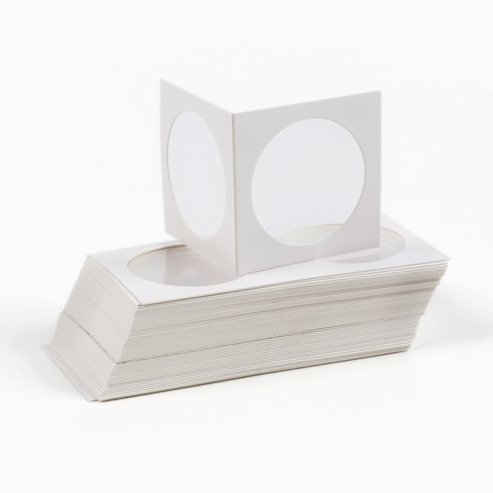 Набор холдеров для монет под скрепку, d - 4 см, 50 шт Набор холдеров для монет под скрепку, d - 4 см, 50 шт