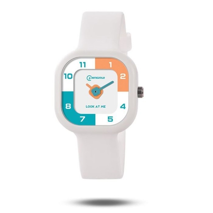 Часы наручные детские, d-3.7 см, ремешок силикон, 3 АТМ, белые Часы наручные детские, d-3.7 см, ремешок силикон, 3 АТМ, белые