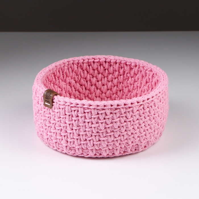 Корзинка  Корзинка "Малышка", 16 х 7,5 см, розовый, хлопок