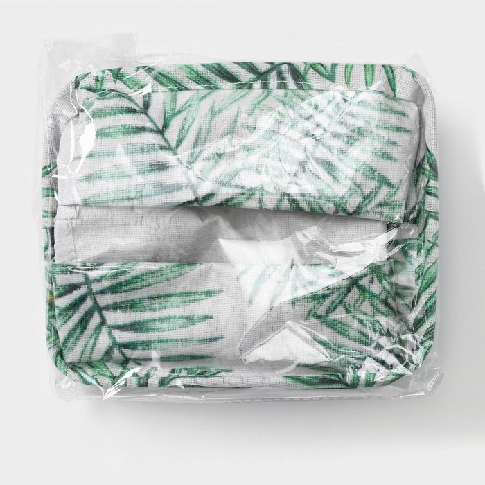 Корзина для хранения с ручками Доляна Доляна «Тропики», 20×16×13 см Корзина для хранения с ручками Доляна Доляна «Тропики», 20×16×13 см