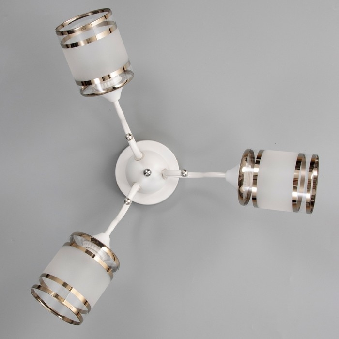 Люстра Люстра " Эмма" 3хЕ27 40Вт белый 51х51х25см BayerLux