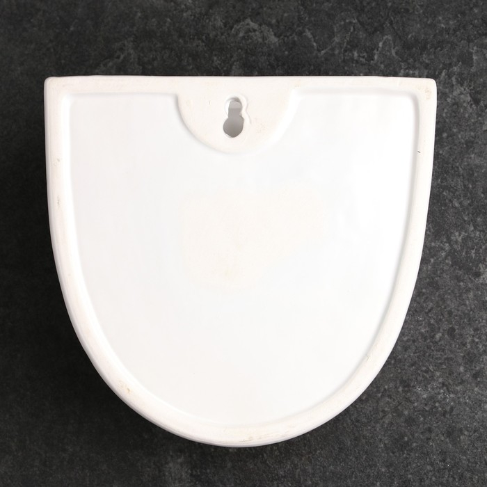 Кашпо подвесное Кашпо подвесное "Силуэт" белое, 17х7см