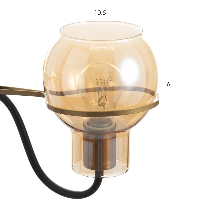 Люстра  Люстра "Кэган" 3хE27 40Вт черный 68х68х46,5 см BayerLux