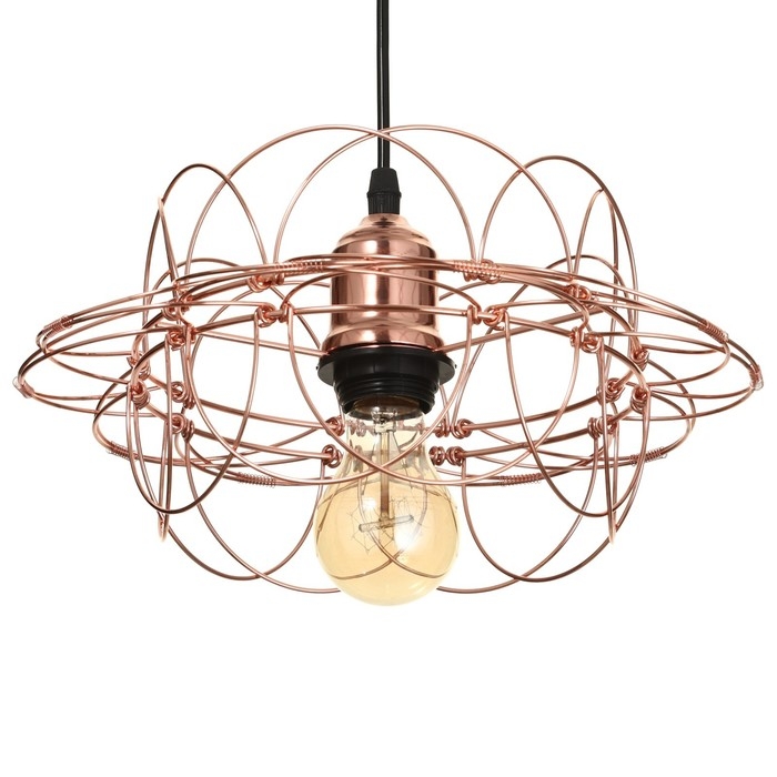 Светильник BayerLux 1671/1 E27 40Вт медь 28х28х30-130 см