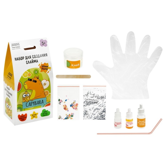 Набор для создания слайма «Slime party. Капибара» Набор для создания слайма «Slime party. Капибара»