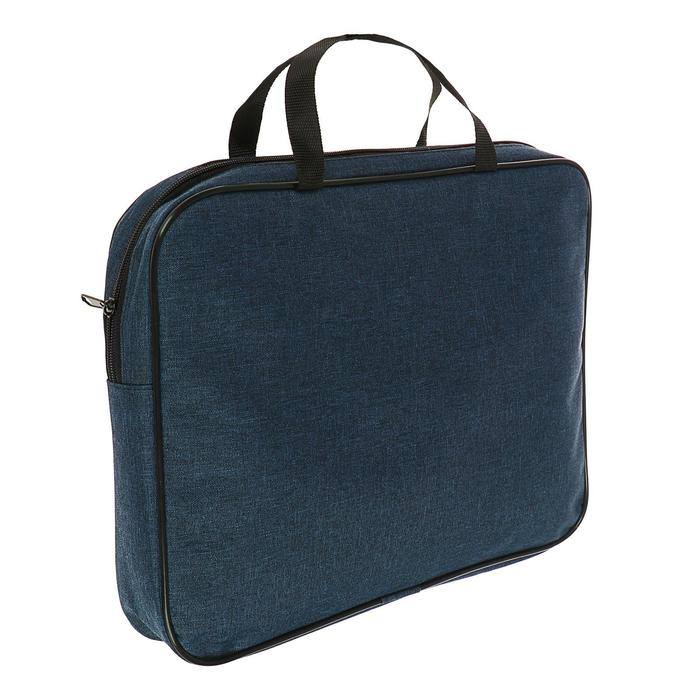 Папка с ручками А4, 350 х 270 х 60 мм, текстильная, Офис Премиум ПДМ-111 Папка с ручками А4, 350 х 270 х 60 мм, текстильная, Офис Премиум ПДМ-111 "Маренго"