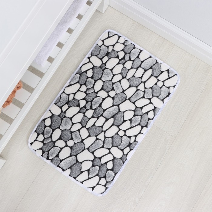 Коврик для ванной и туалета Доляна &laquo;Галька&raquo;, 40&times;60 см