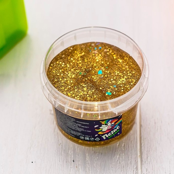 Слайм «Пегас» голография, золото, 90 г Слайм «Пегас» голография, золото, 90 г