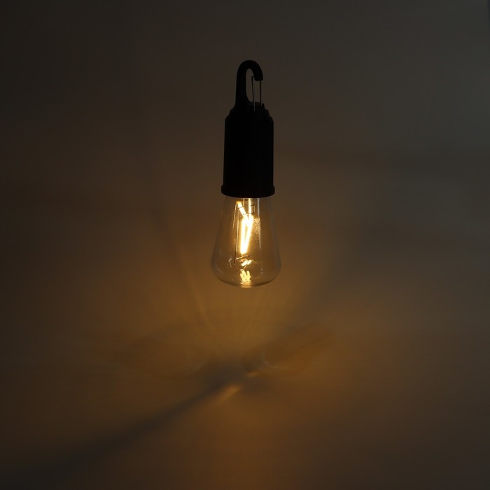 Фонарь кемпинговый аккумуляторный, 100 лм, 400 мАч, 3 режима, с карабином Фонарь кемпинговый аккумуляторный, 100 лм, 400 мАч, 3 режима, с карабином