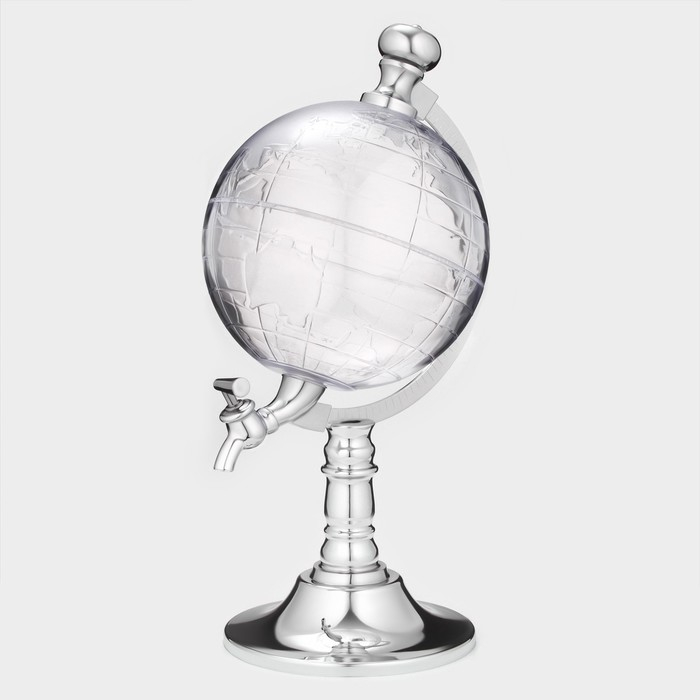 Башня пивная с воронкой «Земной шар», 1,9 л, цвет серебристый Башня пивная с воронкой «Земной шар», 1,9 л, цвет серебристый