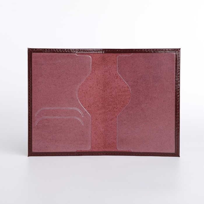 Обложка для паспорта, цвет бордовый Обложка для паспорта, цвет бордовый