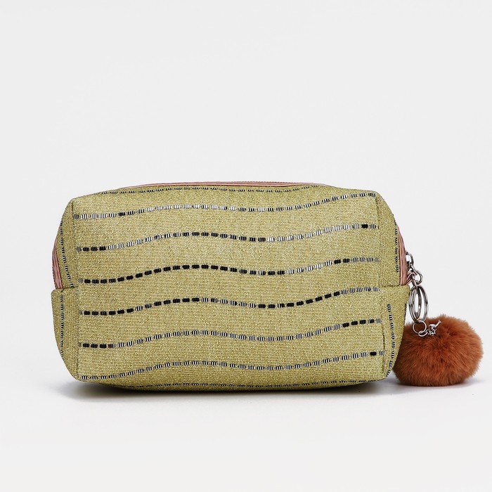 Косметичка на молнии, цвет золотой Косметичка на молнии, цвет золотой