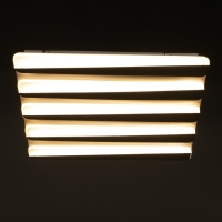 Люстра с ПДУ 1503/5 LED 196Вт 3000-6000К диммер белый 50х50х6,5 см BayerLux