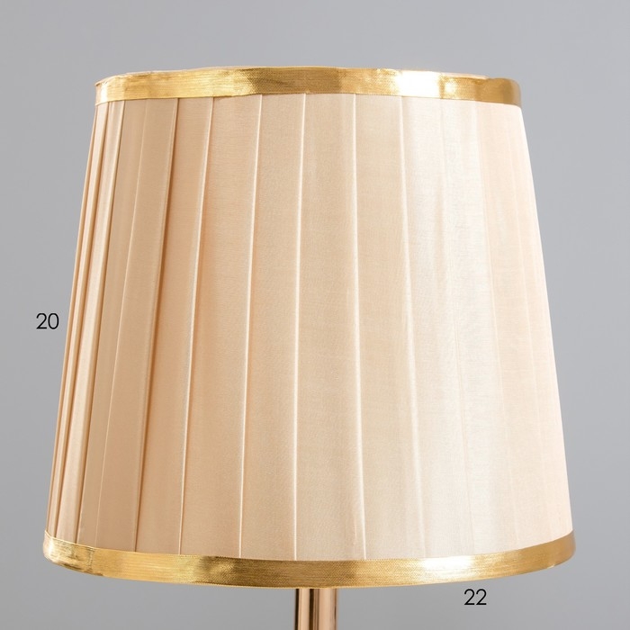 Настольная лампа Настольная лампа "Ситара" Е27 40Вт золото 23х23х43 см RISALUX