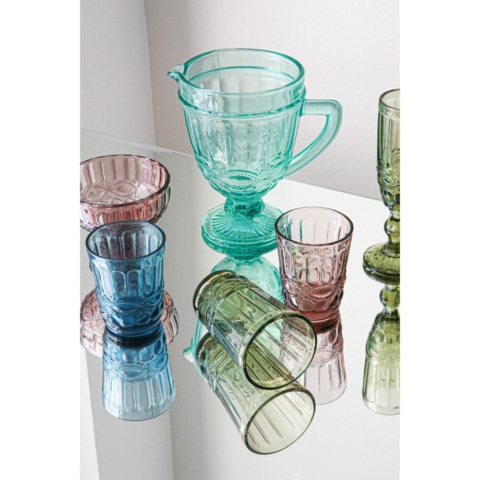 Стакан стеклянный Magistro «Ла-Манш», 220 мл, цвет розовый Стакан стеклянный Magistro «Ла-Манш», 220 мл, цвет розовый