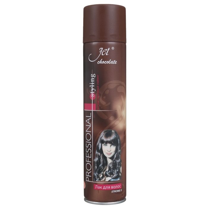 Лак для волос Jet chocolate Strong maxi  Лак для волос Jet chocolate Strong maxi "Экстра сильная фиксация", 300 мл