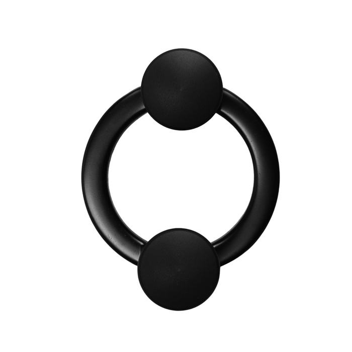 Крючок мебельный CAPPIO BELLO, двухрожковый, черный Крючок мебельный CAPPIO BELLO, двухрожковый, черный