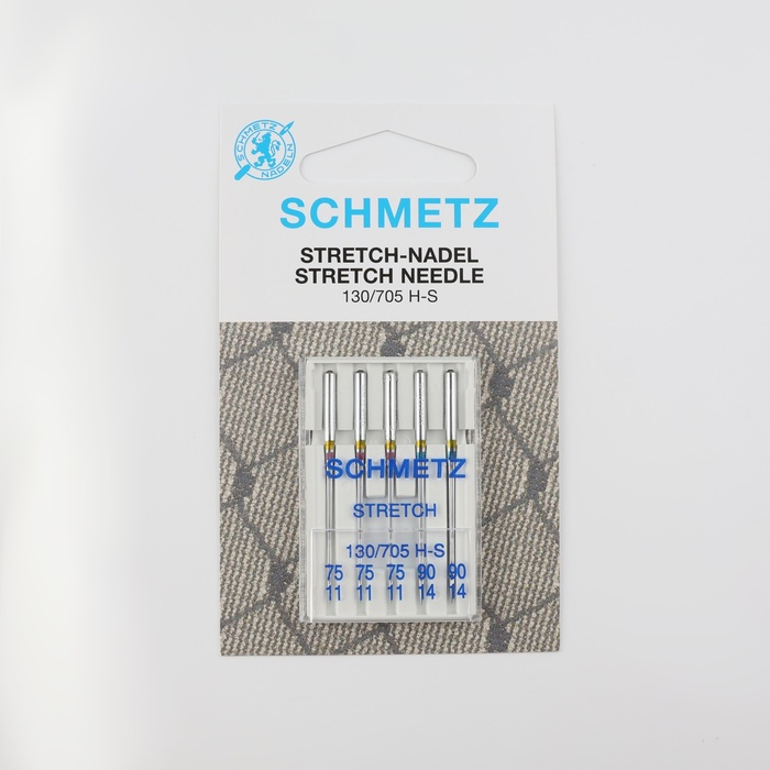 Иглы для бытовых швейных машин, для стрейч-ткани, №75-90, 5 шт Иглы для бытовых швейных машин, для стрейч-ткани, №75-90, 5 шт