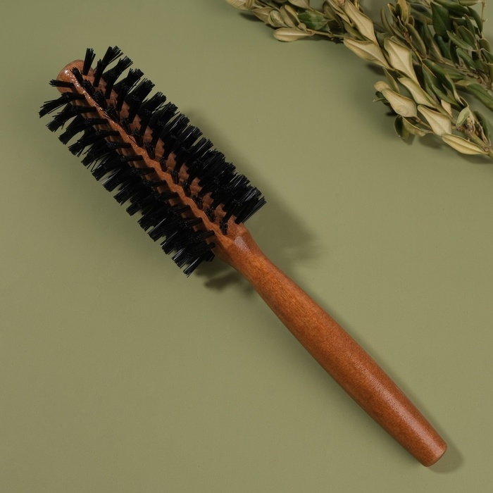 Брашинг, d = 2/5 × 22 см, искусственная щетина, цвет «тёмное дерево» Брашинг, d = 2/5 × 22 см, искусственная щетина, цвет «тёмное дерево»