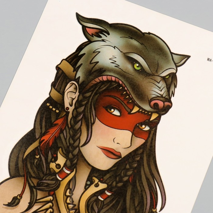 Татуировка на тело цветная Татуировка на тело цветная "Признанная" 26,1х14,6 см