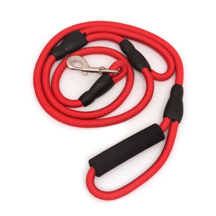 Поводок круглый удлиненный с перехватом, 1,6 м х 1,2 см Поводок круглый удлиненный с перехватом, 1,6 м х 1,2 см