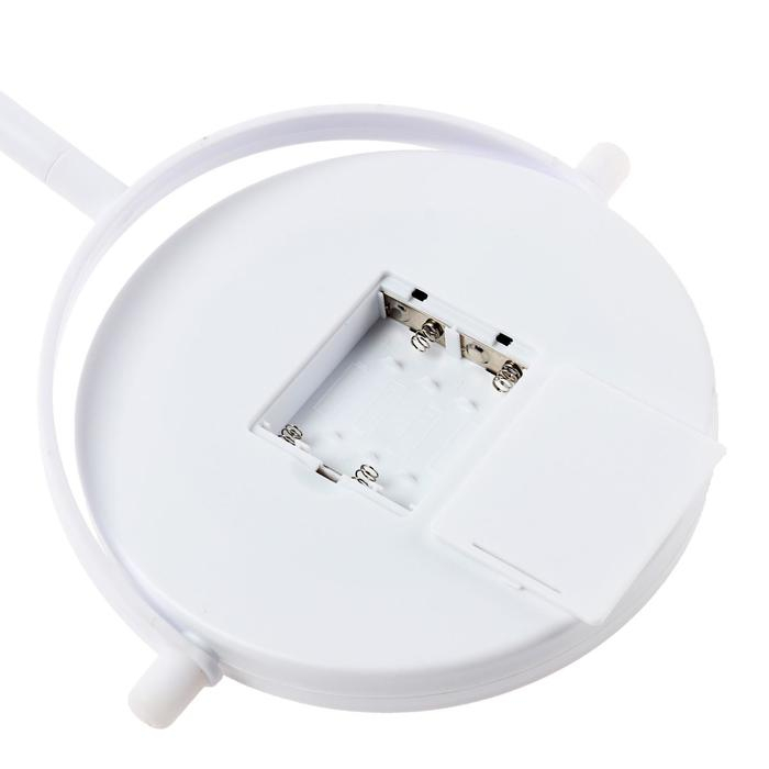 Зеркало Luazon KZ-04, подсветка, настольное, 19.5 × 13 × 29.5 см, 4хААА, сенсорная кнопка Зеркало Luazon KZ-04, подсветка, настольное, 19.5 × 13 × 29.5 см, 4хААА, сенсорная кнопка