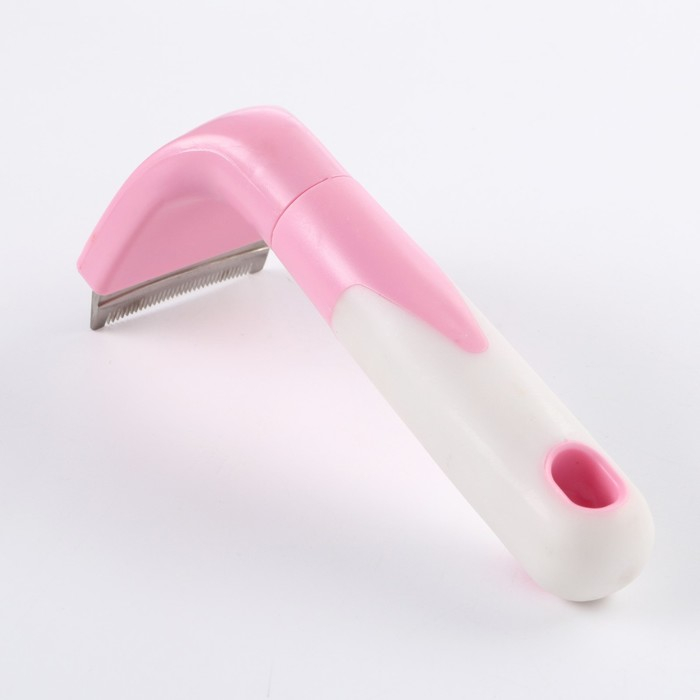 Дешеддер малый, лезвие шириной 4,5 см, розовый Дешеддер малый, лезвие шириной 4,5 см, розовый