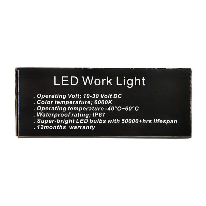 Противотуманная фара, 12 В, 8 LED, IP67, 6000 К, направленный свет Противотуманная фара, 12 В, 8 LED, IP67, 6000 К, направленный свет