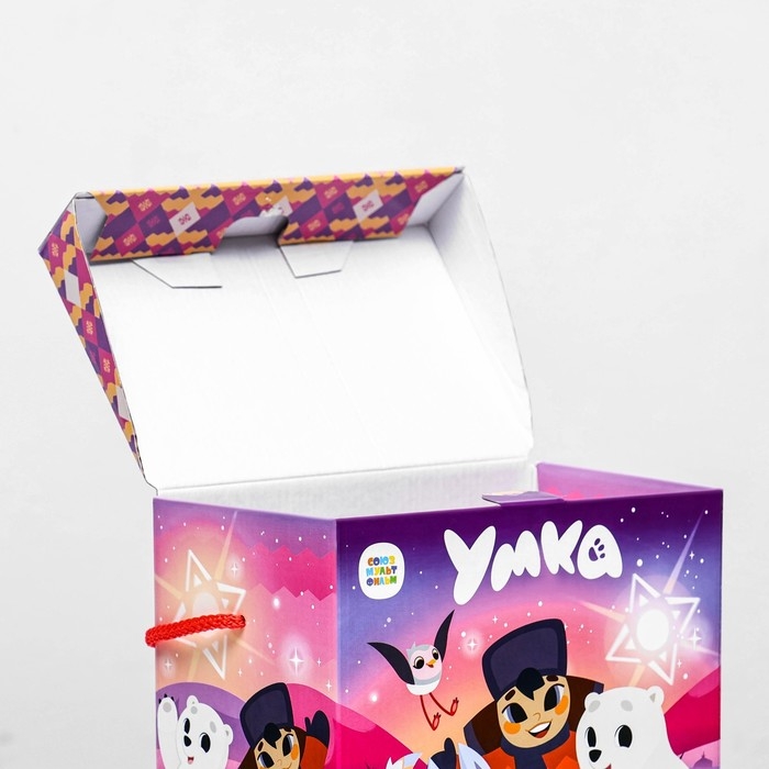 Новый год. Коробка подарочная складная Новый год. Коробка подарочная складная "Умка" 19,8 х 12 х 24,3 см.