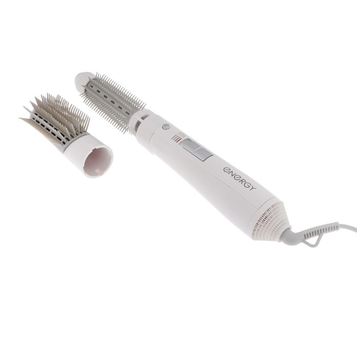 Фен-щетка ENERGY EN-824, 550 Вт, 3 режима, 2 насадки, белая Фен-щетка ENERGY EN-824, 550 Вт, 3 режима, 2 насадки, белая