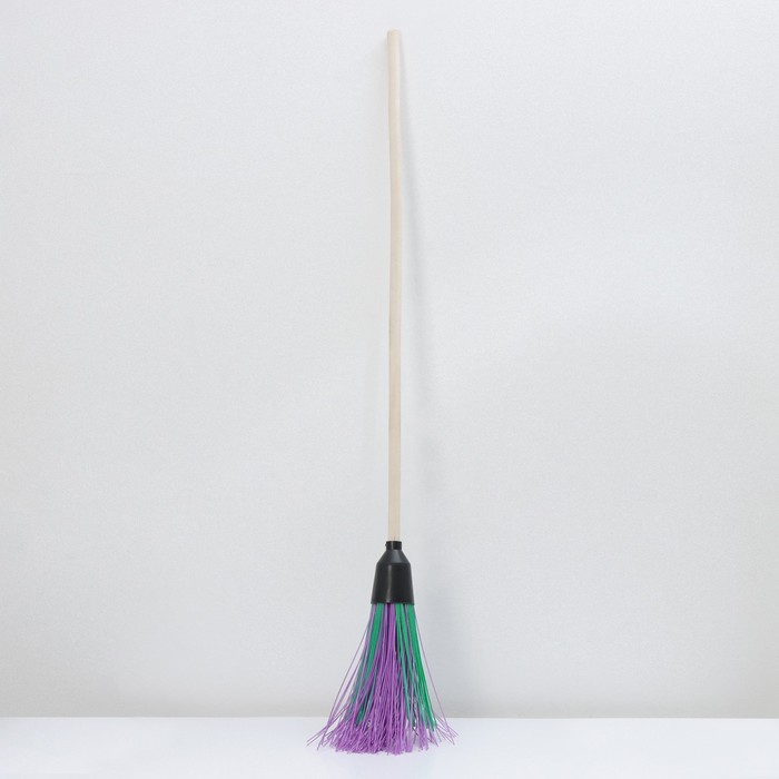Метла полипропиленовая, круглая, наборная «Стандарт», с черенком, 4 кольца, цвет МИКС Метла полипропиленовая, круглая, наборная «Стандарт», с черенком, 4 кольца, цвет МИКС