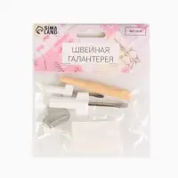 Сервисный набор для швейных машин, 5 предметов: отвёртка, 2 шт., металлический ключ, вспарыватель, щётка