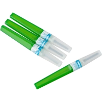 Игла двусторонняя с визуал.камерой FB 21G 0.8х25 зеленая 100 шт/уп