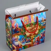 Коробка подарочная складная "Зимняя сказка" 23 х 10 х 22 см