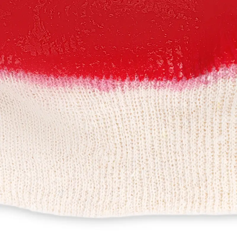 Перчатки ПВХ полный облив МБС (красные, резиновая манжета) 1 пара AVS RP-09