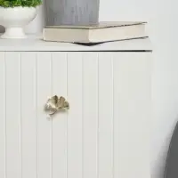 Ручка-кнопка мебельная CAPPIO PRO &laquo;Листок&raquo; 54&times;50 мм, золото