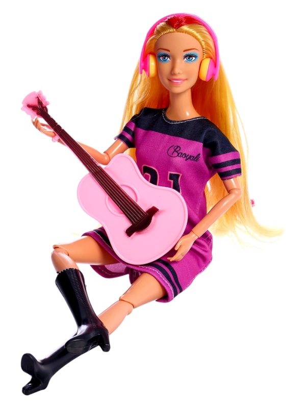 Кукла-модель "Уроки музыки" с аксессуарами, МИКС