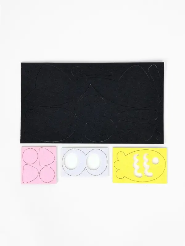 Вышивка по фетру "Котик"