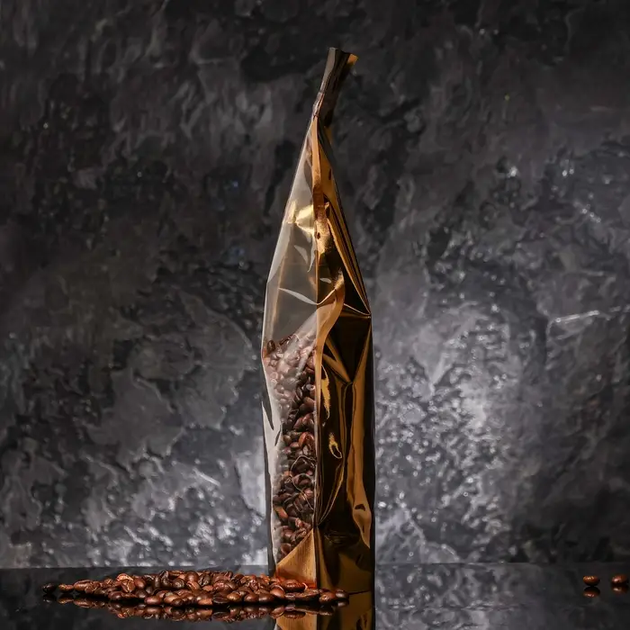 Пакет дой-пак, матовый, золотой, с прозрачной стенкой,20 х 30 х 8 см Пакет дой-пак, матовый, золотой, с прозрачной стенкой,20 х 30 х 8 см