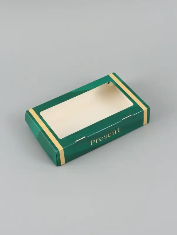 Коробка подарочная складная &laquo;Подарок&raquo;, 20&times;12&times;4 см, с окном