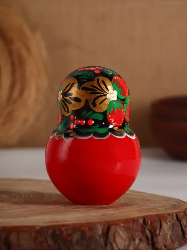 Матрешка дерево &laquo;Яркая хохлома&raquo;, 10 кукольная