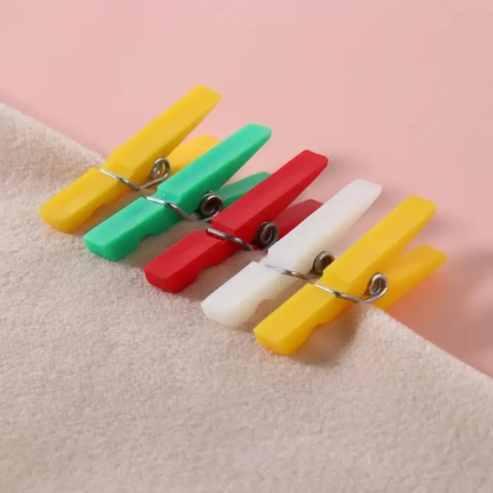 Прищепки для шитья, 3 × 0,5 × 0,3 см, 10 шт, цвет разноцветный Прищепки для шитья, 3 × 0,5 × 0,3 см, 10 шт, цвет разноцветный