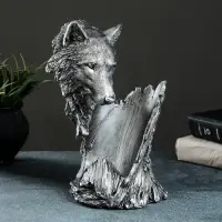 Подставка под бутылку &laquo;Волк&raquo;, 25&times;17&times;13 см, под сталь