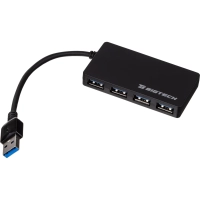 Разветвитель USB  HS005 USB 3.0x4/черный