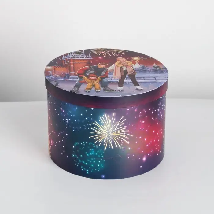 Коробка подарочная «Городские истории», 20 х 20 х 14.5 см, Новый год