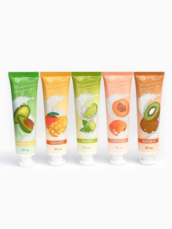 Крем для рук «Фруктовый микс», набор 5 шт Крем для рук «Фруктовый микс», набор 5 шт